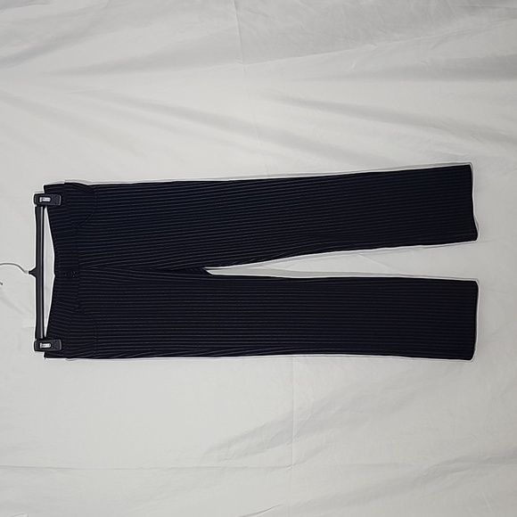 Betabrand Pants & Jumpsuits Betabrand Black Pin Striped Straight